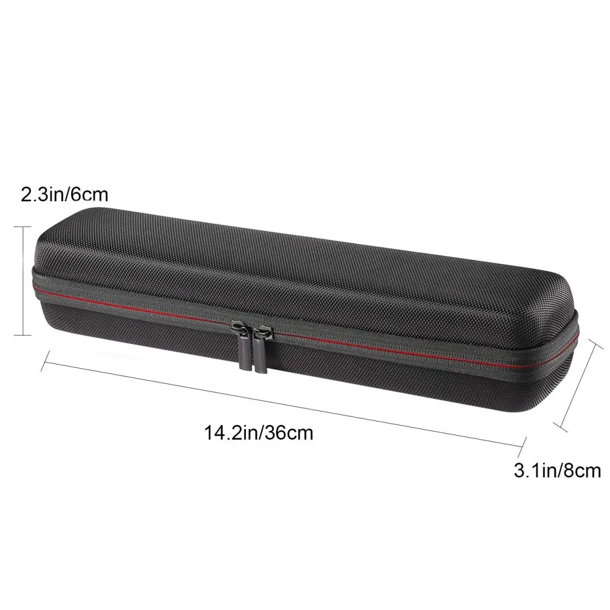 Faylapa Hard Carry Travel Case for Hair Straightener Iron Black | Shockproof EVA Case with Hand Strap for Salon Professional Tools - view 3