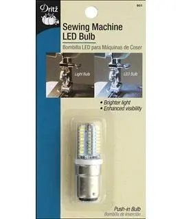 Dritz Sewing Machine LED Light Bulb, Push-In 5.75 x 2.88 x 0.75 | Energy Efficient LED for Sewing Machines - view 3