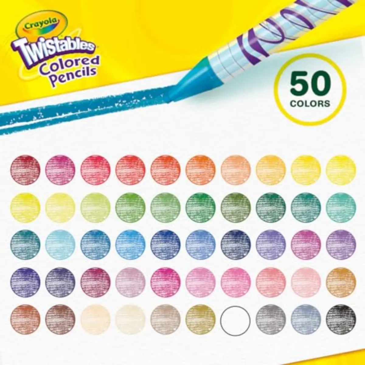 Crayola Twistables Colored Pencil Set (50ct) | No Sharpen Colored Pencils for Kids & Adults, Vibrant & Portable (4+) - view 4