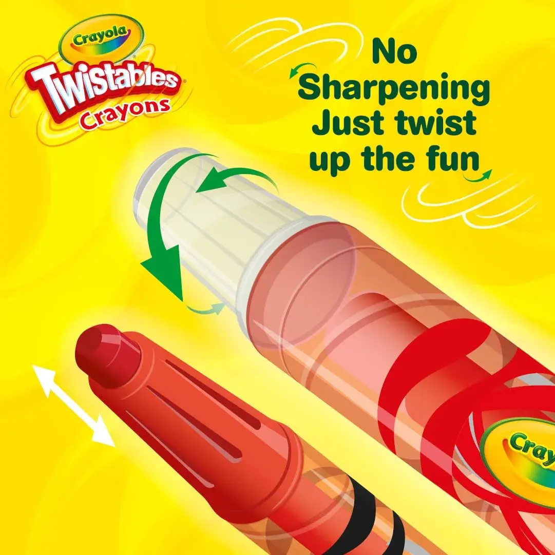Crayola Mini Twistables Crayons 50 Count (10.8cm x 12.4cm x 6.4cm) | Non-Toxic Coloring for Kids - view 4