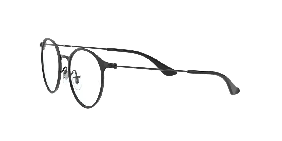 Ray-Ban Junior Kids' RY1053 Round Prescription Eyeglass Frames, 45 mm | Classic Black for Narrow Faces - view 3