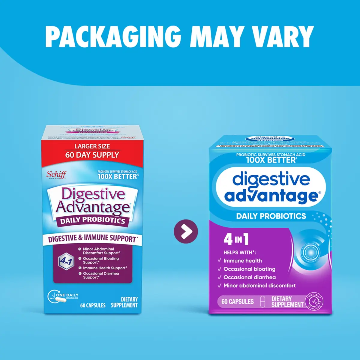 Digestive Advantage Daily Probiotic Capsules 60 Count | Supports Digestive & Immune Health - view 5