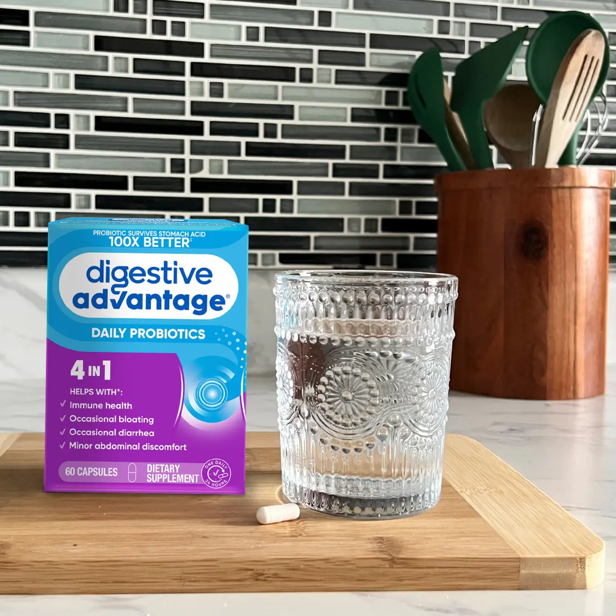 Digestive Advantage Daily Probiotic Capsules 60 Count | Supports Digestive & Immune Health - view 7