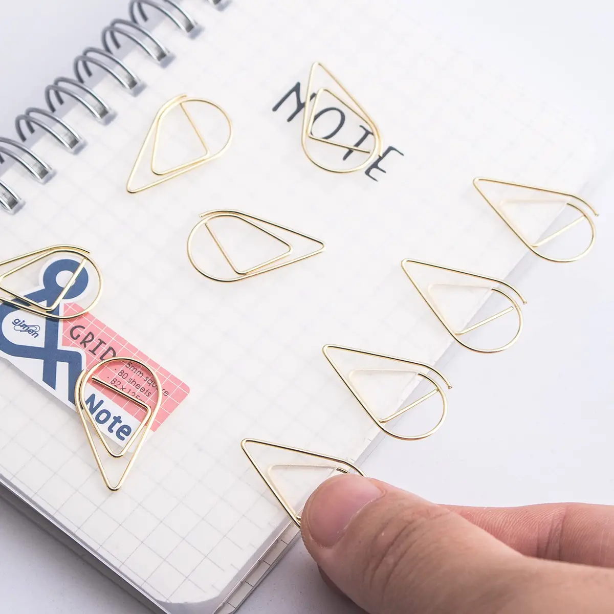 VENCINK Gold Paper Clips 300 pcs Drop-Shaped | Office & School Supplies - view 4