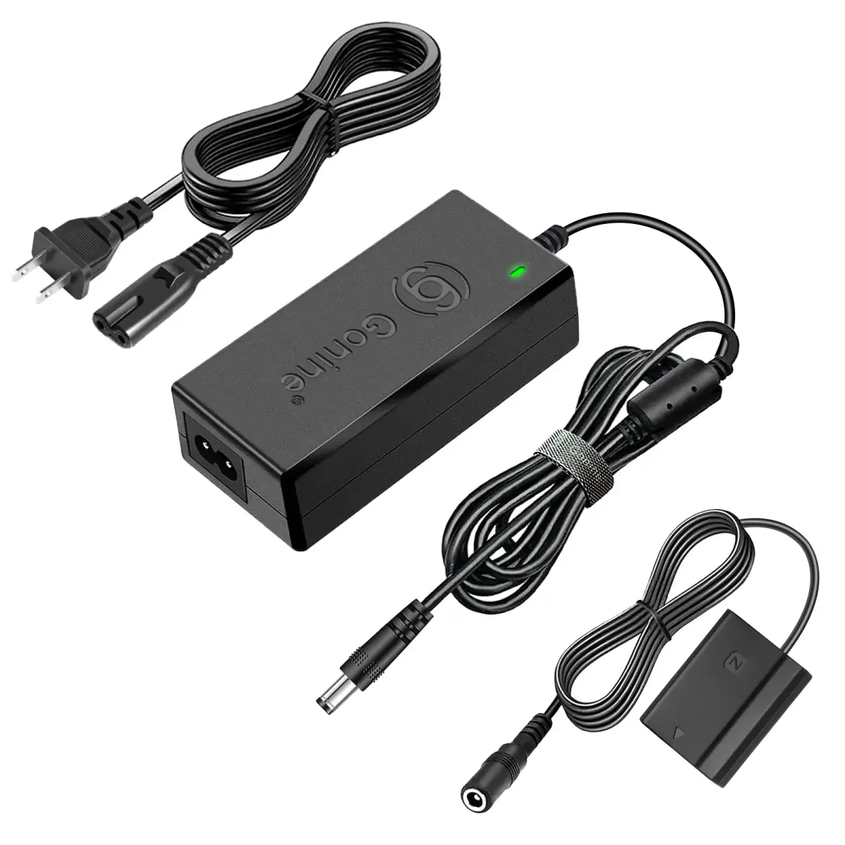 Gonine NP-FZ100 Dummy Battery Power Adapter Kit for Sony Alpha A7 V, A7R V, A7 IV, A7R IV, A7 III, A7S III, A7R III, FX3, FX30, A6600, A6700, ZV-E1, ZV-E10 II, A7C, A7C II, A7CR, A1 Cameras | Continuous Power Solution - main product image