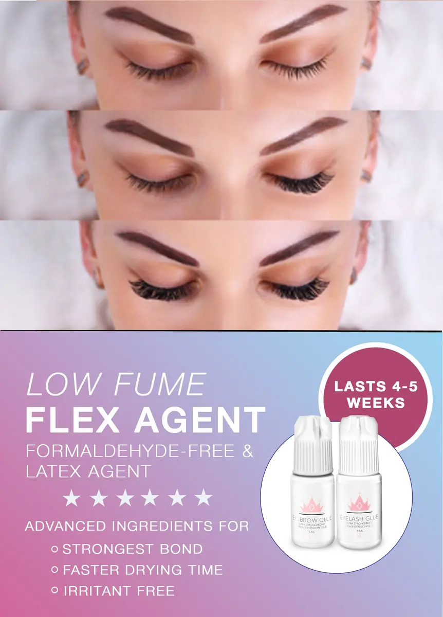 KC Republic Lash Eyebrow Extensions Kit with Mink Brow Trays 5-8mm | Natural Look, Lasts 2 Weeks - view 3