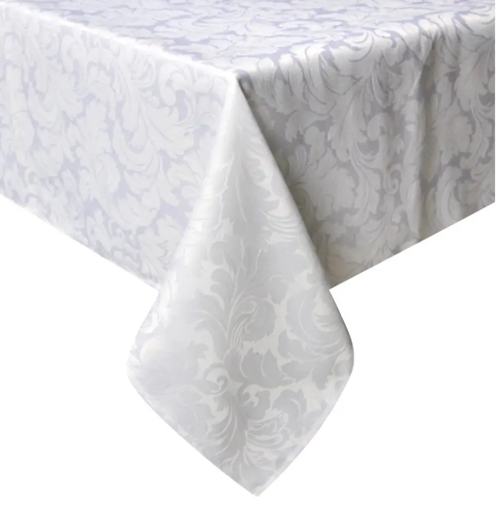 Tektrum 70 x 70 inch Damask Jacquard Tablecloth | Waterproof & Stain Resistant (70x70in) - main product image