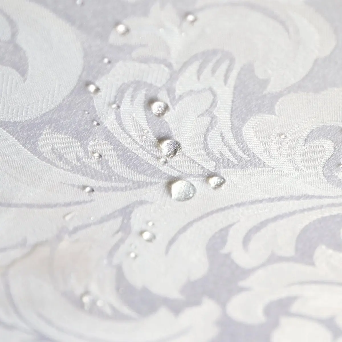 Tektrum 70 x 70 inch Damask Jacquard Tablecloth | Waterproof & Stain Resistant (70x70in) - view 2
