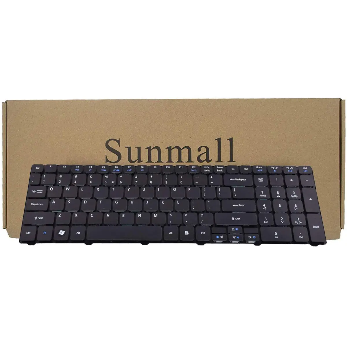 SUNMALL Laptop Keyboard Replacement Compatible with Acer Aspire Series US Layout | New Original, Black - main product image