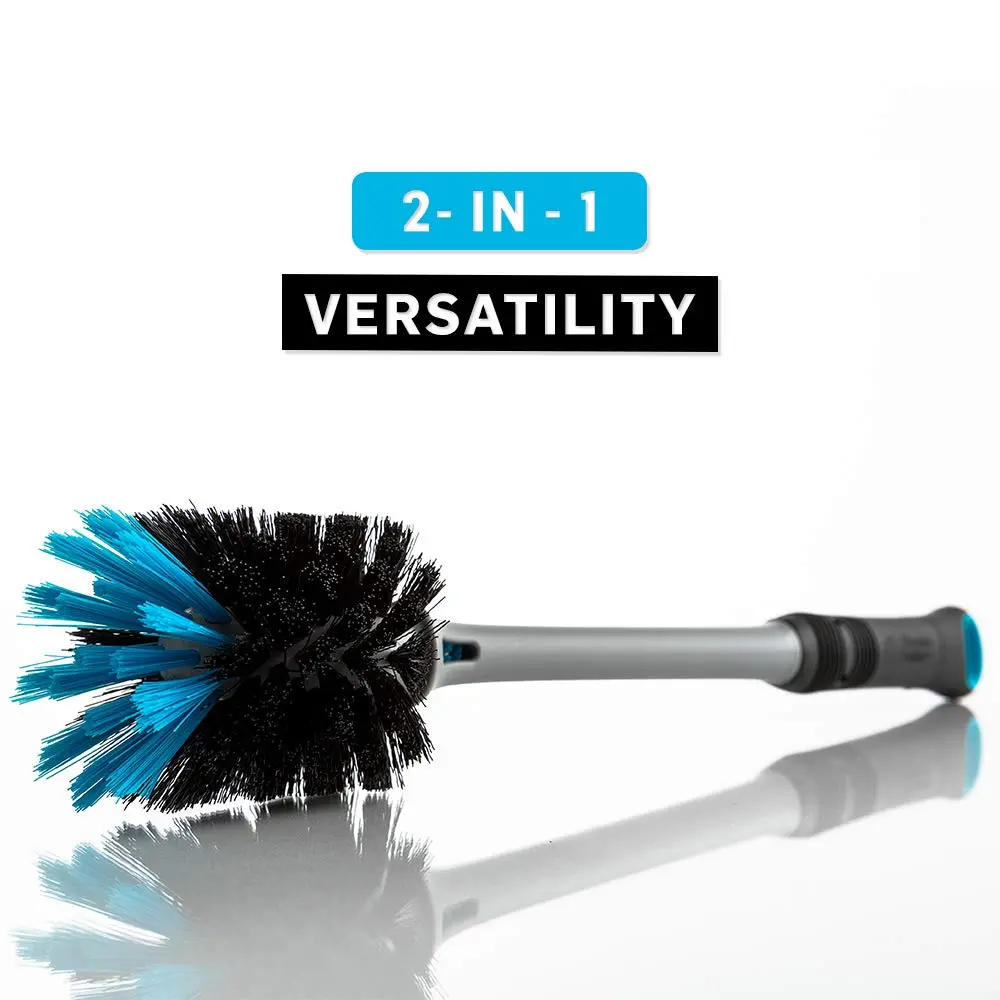 BlenderBottle 2-in-1 Bottle & Straw Cleaning Brush | Firm Bristles & Mini Straw Brush | Non-Slip Grip - view 3