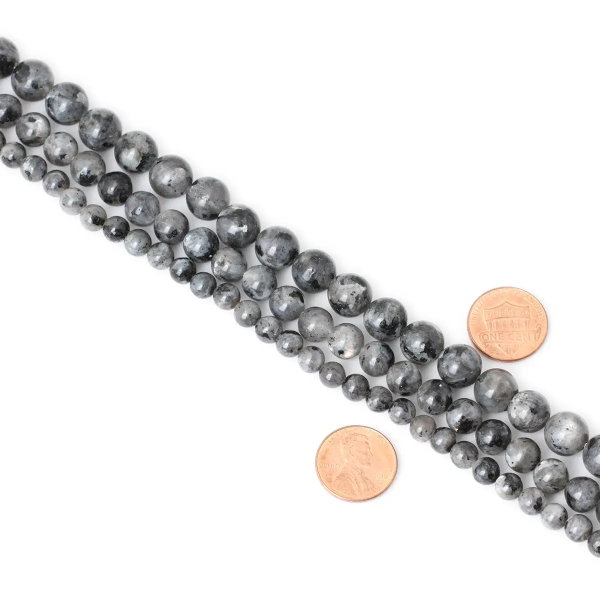 CHEAVIAN Natural Black Labradorite Gemstone Beads 6mm | Polished Round Jewelry Supply for DIY Crafts - view 6