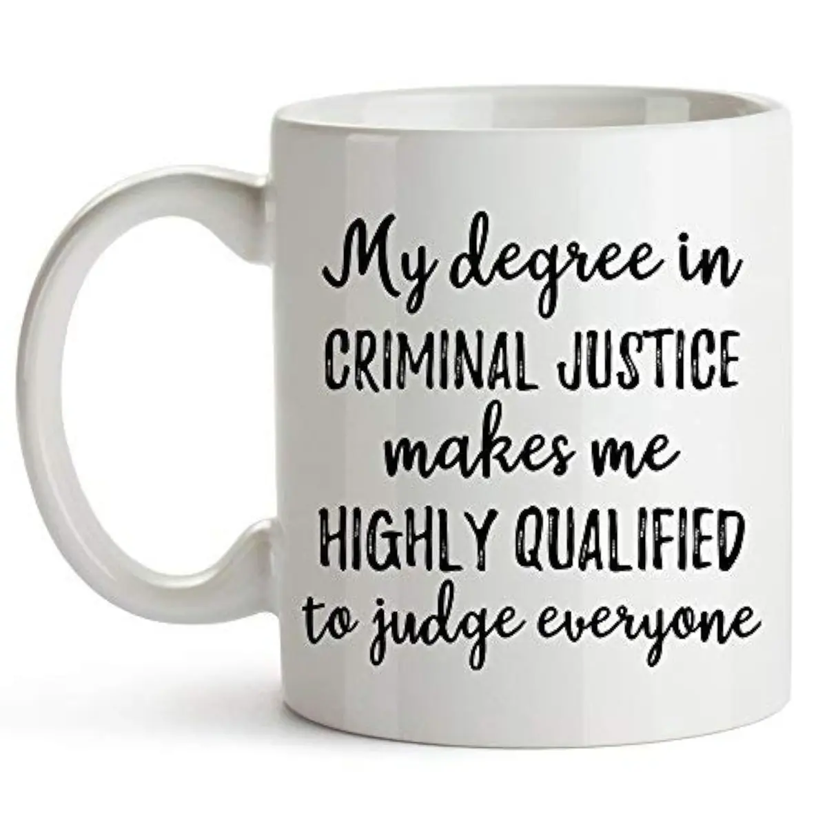 YouNique Designs Criminal Justice Graduation Mug 325ml (11 Oz) | Perfect Gift for Law Enforcement Enthusiasts - main product image
