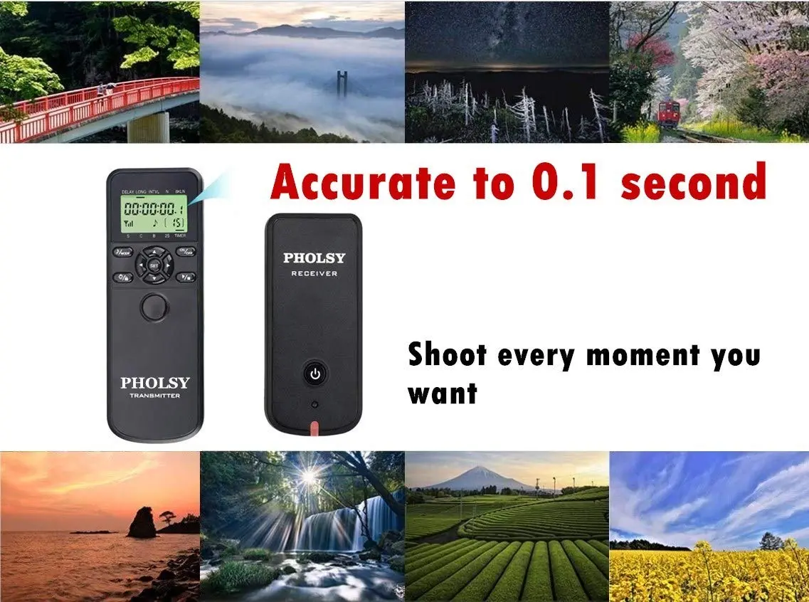 PHOLSY Timer Shutter Remote Control for Fuji | Wireless & Timer Trigger with Intervalometer - view 4