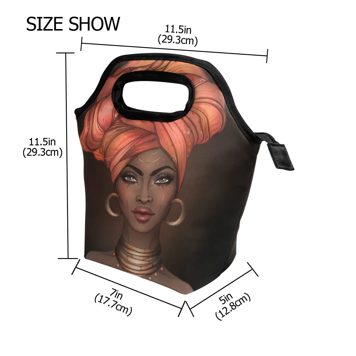 DOENR Insulated Lunch Tote Bag 11.5inL x 11.5inW x 5inH | Stylish, Durable & Portable (70-120 chars) - view 3
