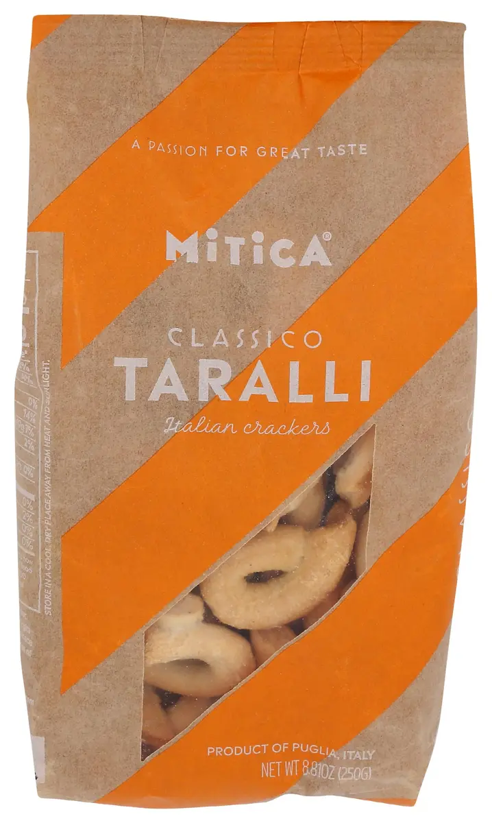 Mitica Taralli Classic 8.81 Ounce | Vegan & Vegetarian Snack from USA - main product image
