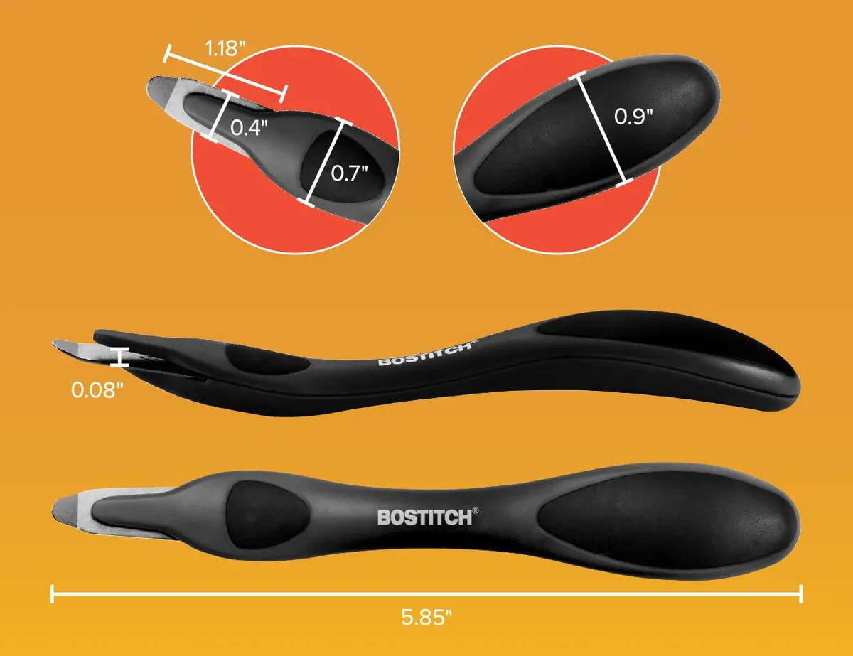 Bostitch Office Easy Staple Remover 3-Pack (Black) | Magnetic Tip & Push-Style Mechanism - view 5
