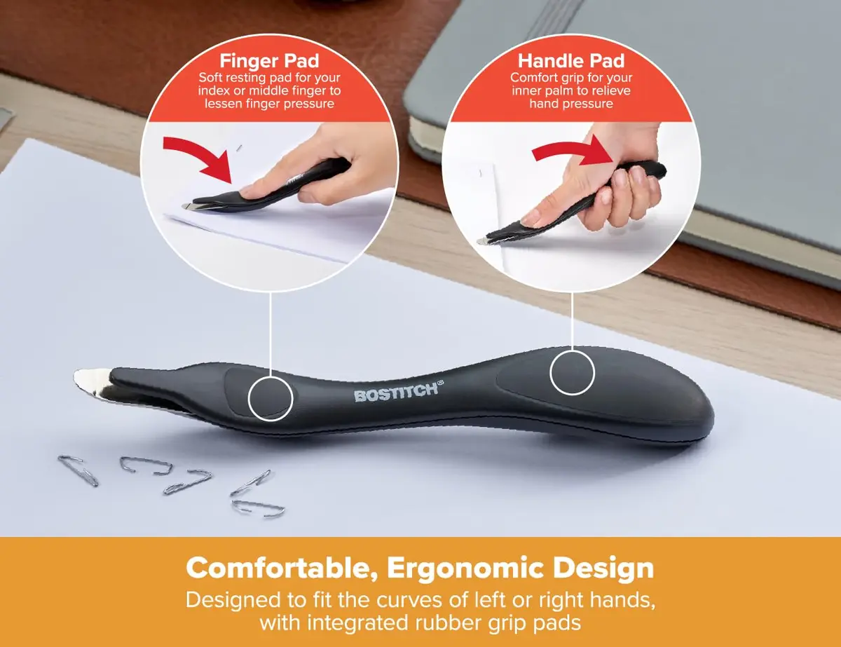 Bostitch Office Easy Staple Remover 3-Pack (Black) | Magnetic Tip & Push-Style Mechanism - view 2