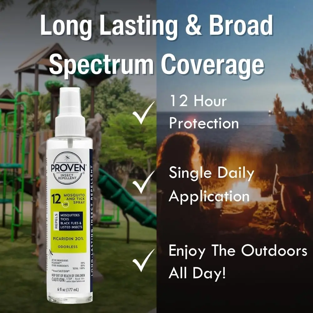 Proven Insect Repellent Spray for Mosquitoes, Ticks & Black Flies | Up to 12-Hour DEET-Free Protection - view 3