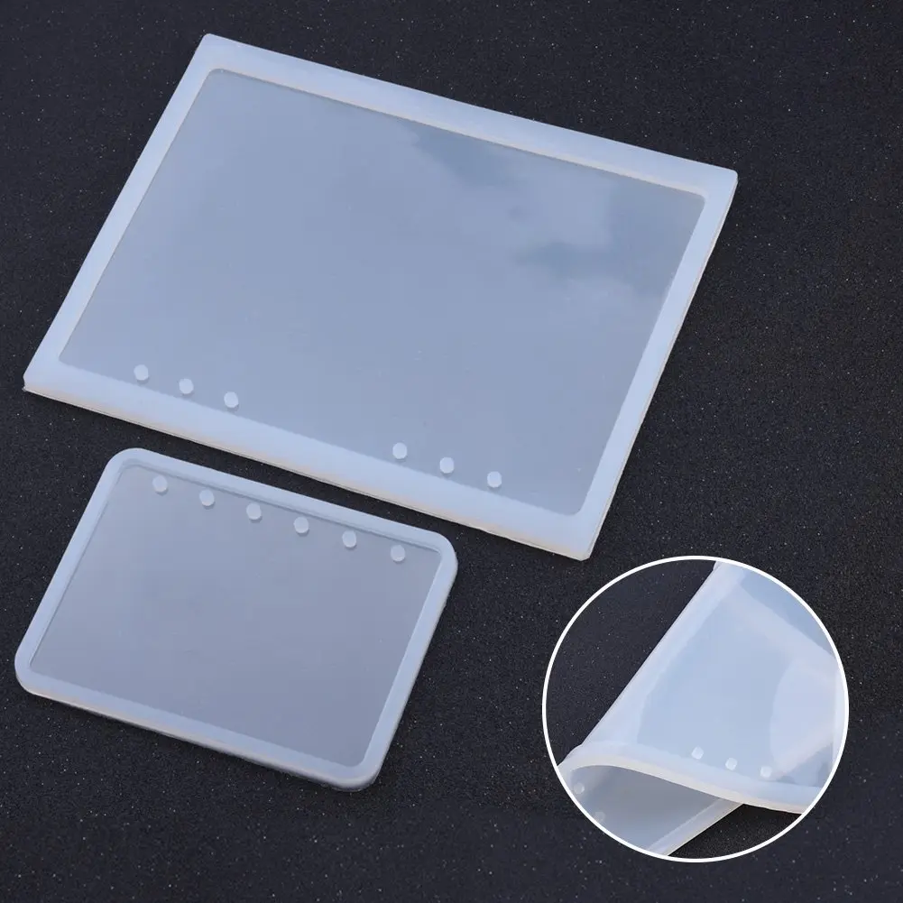 Hilitand Silicone Resin Art Decortive Notebook Cover Set | DIY Crystal & Dried Flower Design (21.6x16cm & 13.4x9.8cm) - view 6