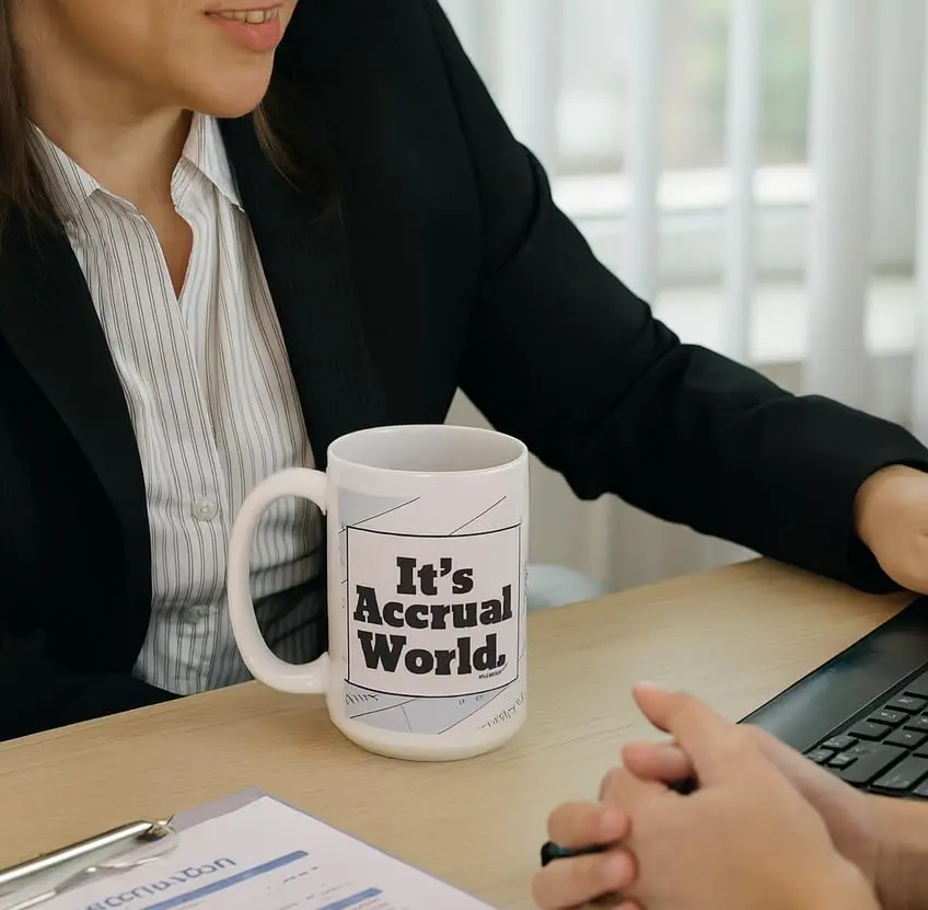 Gifts For Value It's Accrual World 15oz Coffee Mug | Accountant Gift - view 2