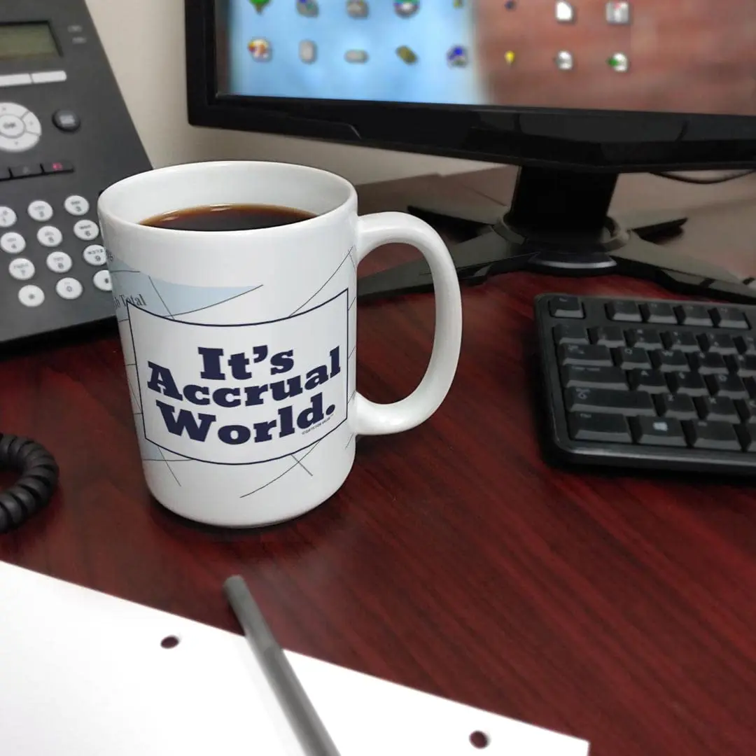 Gifts For Value It's Accrual World 15oz Coffee Mug | Accountant Gift - view 5