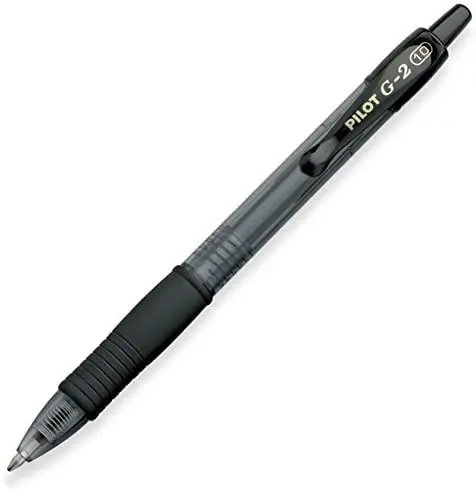 Pilot G2 pens retractable Gel Roller ballpoint Bold pt 1.0mm | Black & Blue Bundle, 6 Count - view 3
