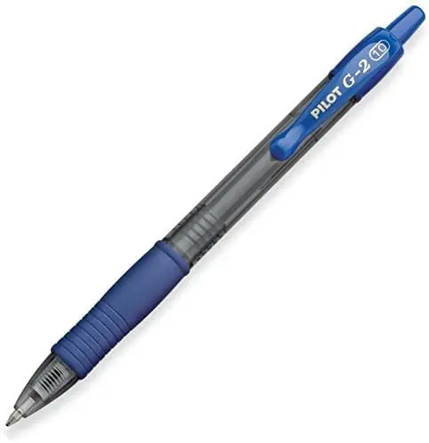 Pilot G2 pens retractable Gel Roller ballpoint Bold pt 1.0mm | Black & Blue Bundle, 6 Count - view 5