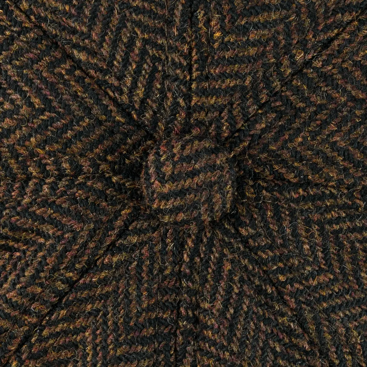 VOBOOM Men's Wool Blend 8 Panel Newsboy Cap Tweed Hat (Herringbone Coffee) 57-60cm | Vintage Style for Cool Weather - view 7