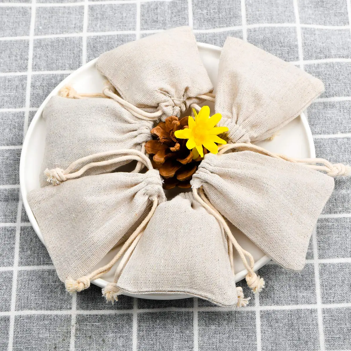 calary Cotton Canvas Gift Bag 5x7 Inch | Reusable, Durable & Eco-Friendly - view 5