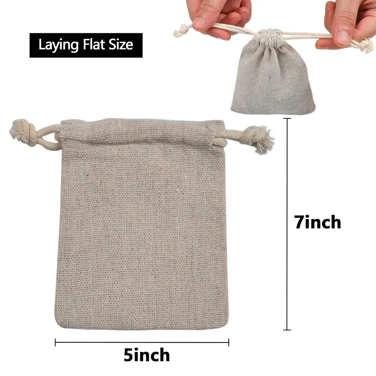 calary Cotton Canvas Gift Bag 5x7 Inch | Reusable, Durable & Eco-Friendly - view 6