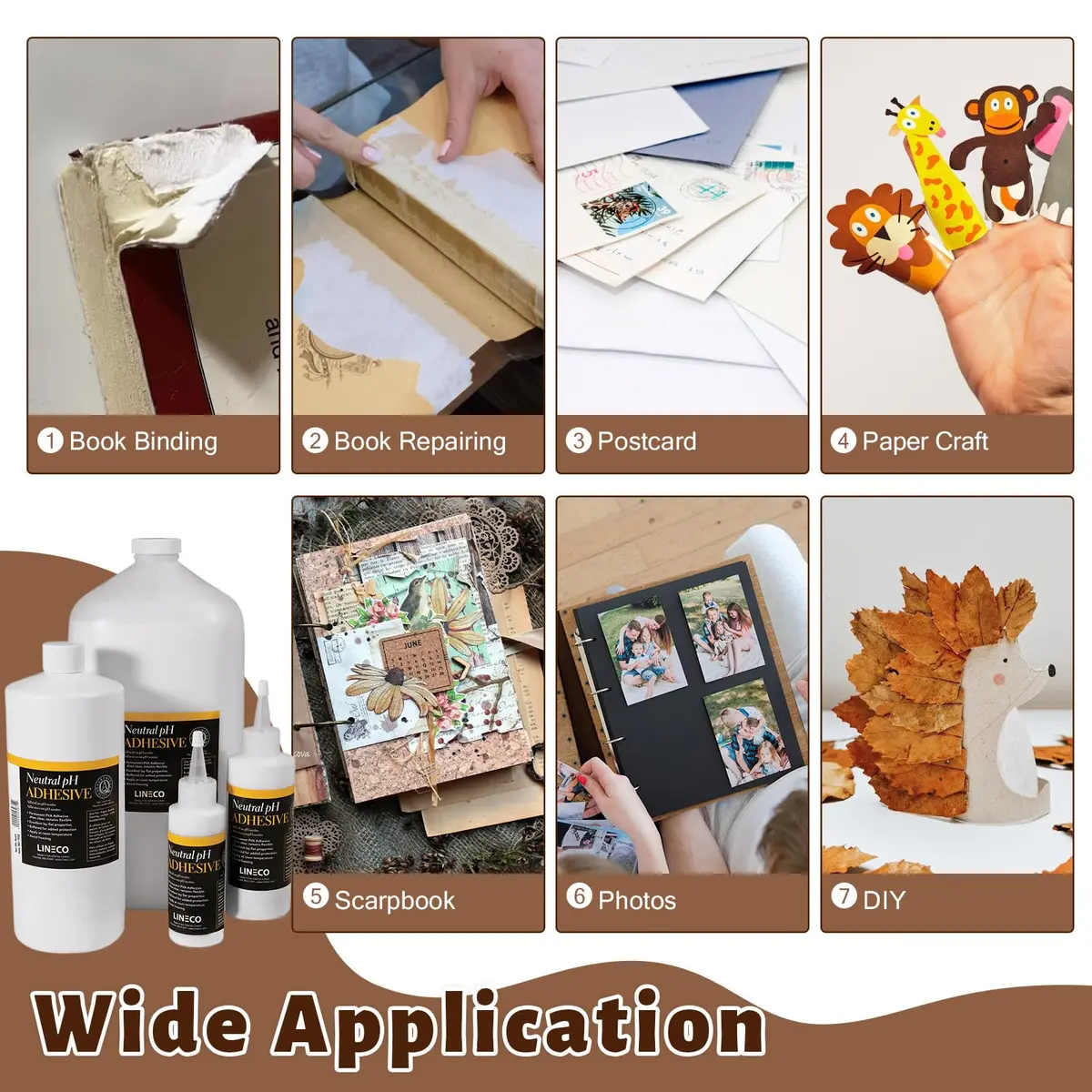 Lineco Neutral pH Adhesive 8 OZ (2-Pack) | Archival Quality Glue for Bookbinding & Paper Crafts - view 6