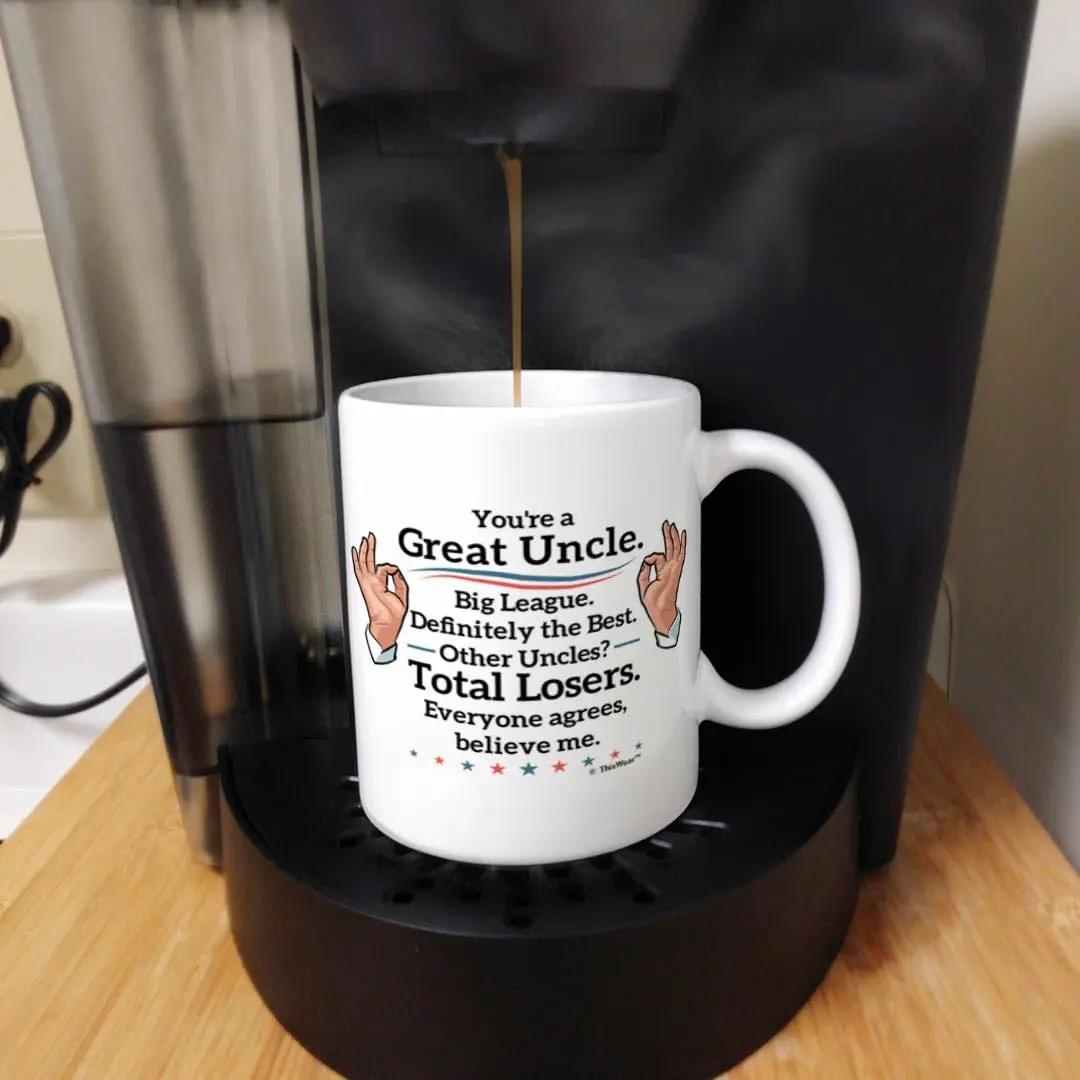 ThisWear Great Uncle Everyone Agrees 11oz Coffee Mug | Classic Ceramic Mug for Daily Use - view 5
