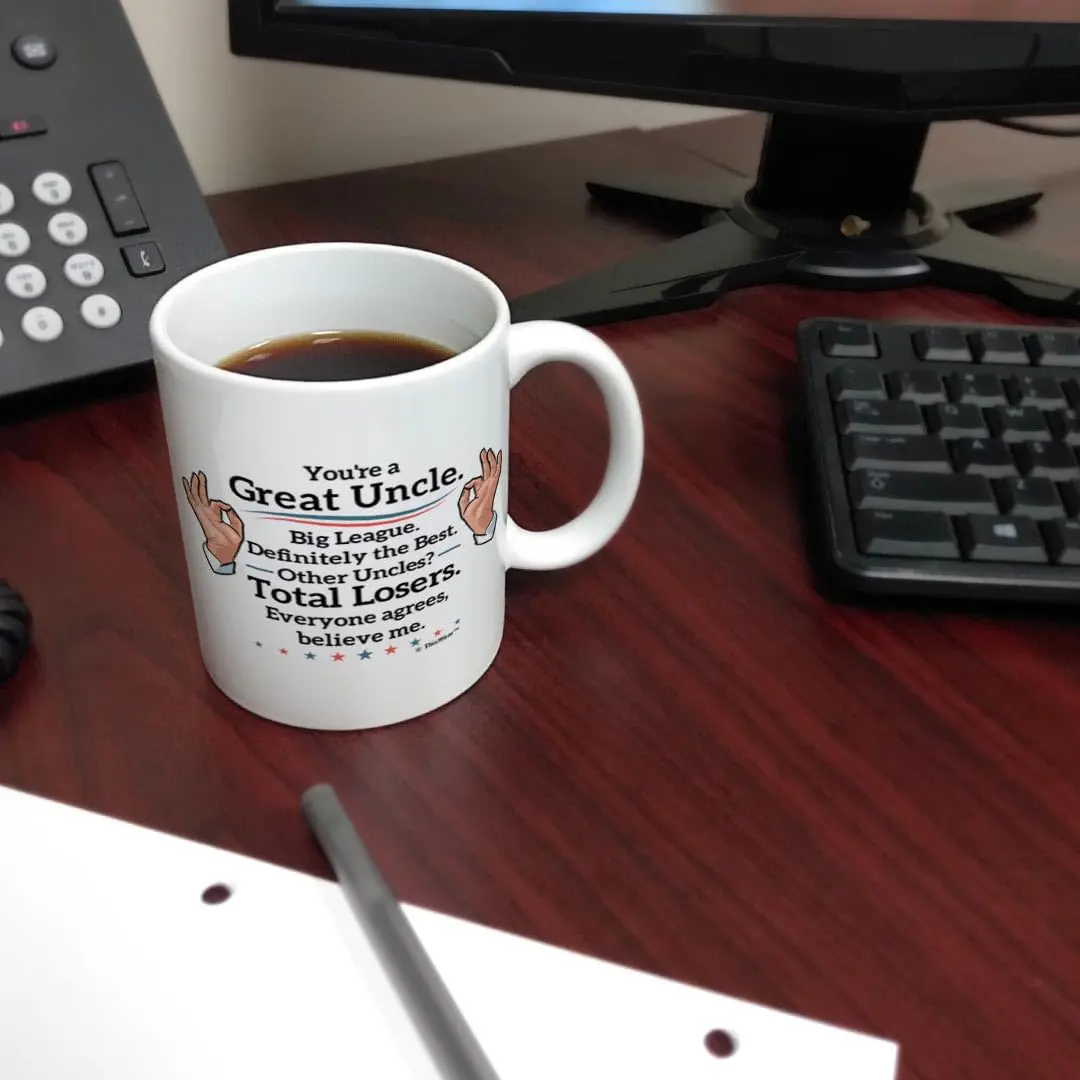 ThisWear Great Uncle Everyone Agrees 11oz Coffee Mug | Classic Ceramic Mug for Daily Use - view 6
