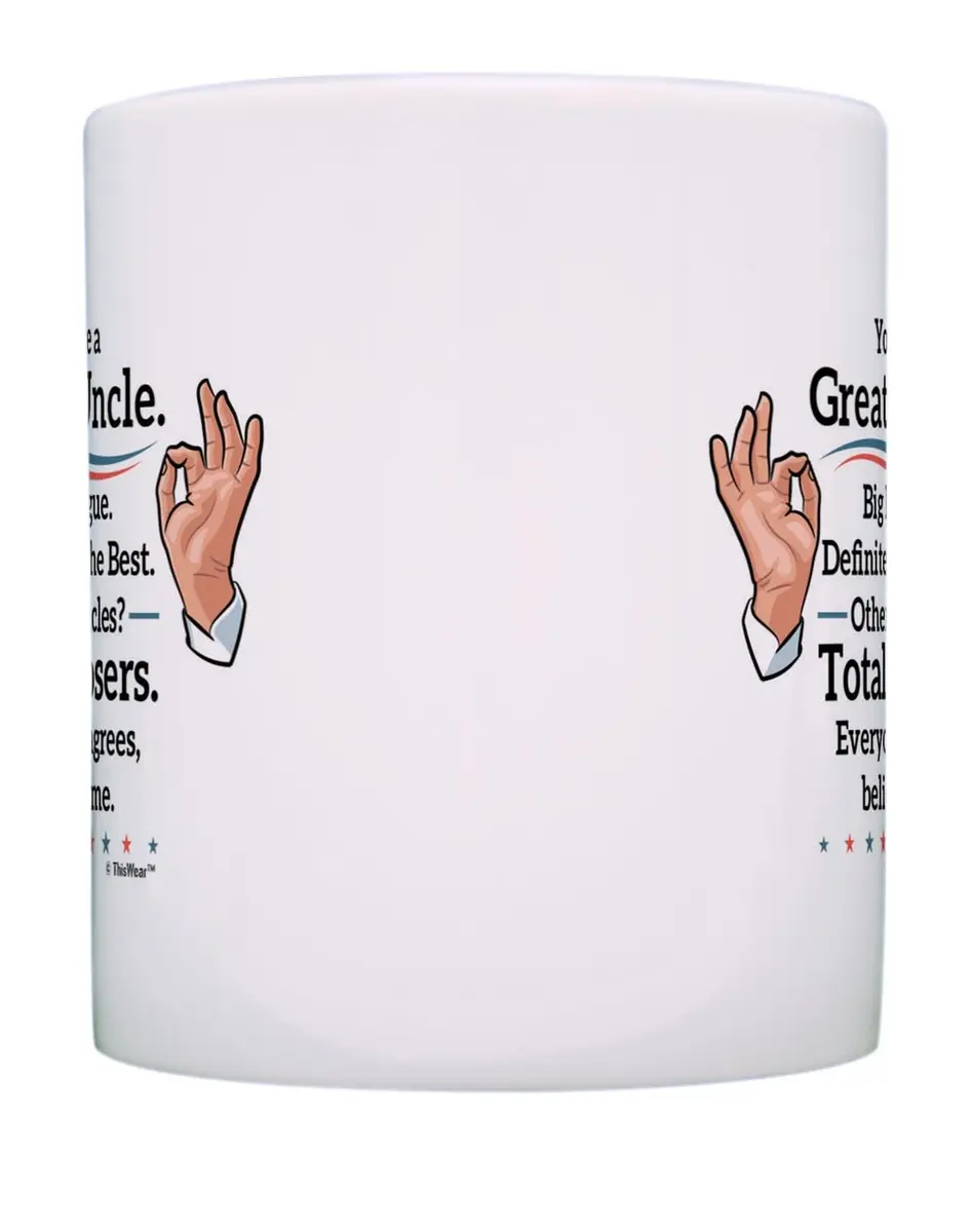ThisWear Great Uncle Everyone Agrees 11oz Coffee Mug | Classic Ceramic Mug for Daily Use - view 4