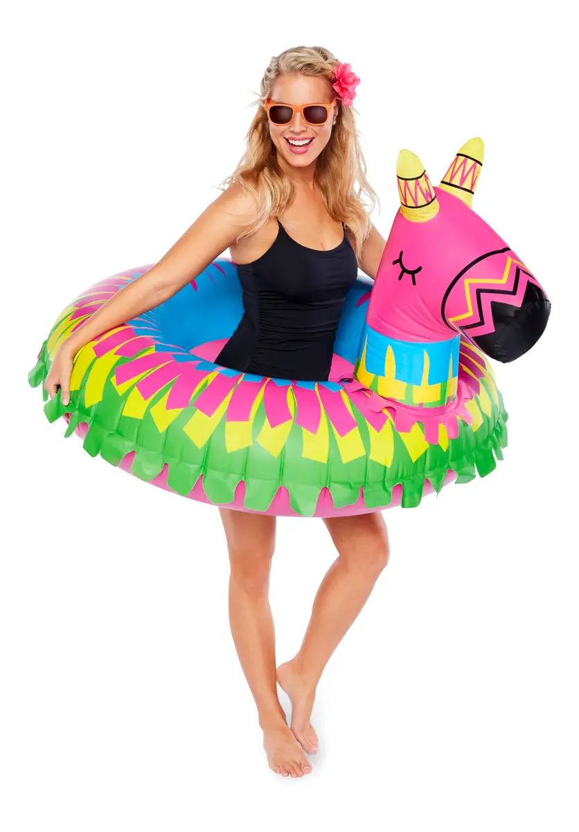 BigMouth Inc Giant Donkey Piñata Pool Float | Large Novelty Inflatable Swim Ring for Pool Parties - main product image