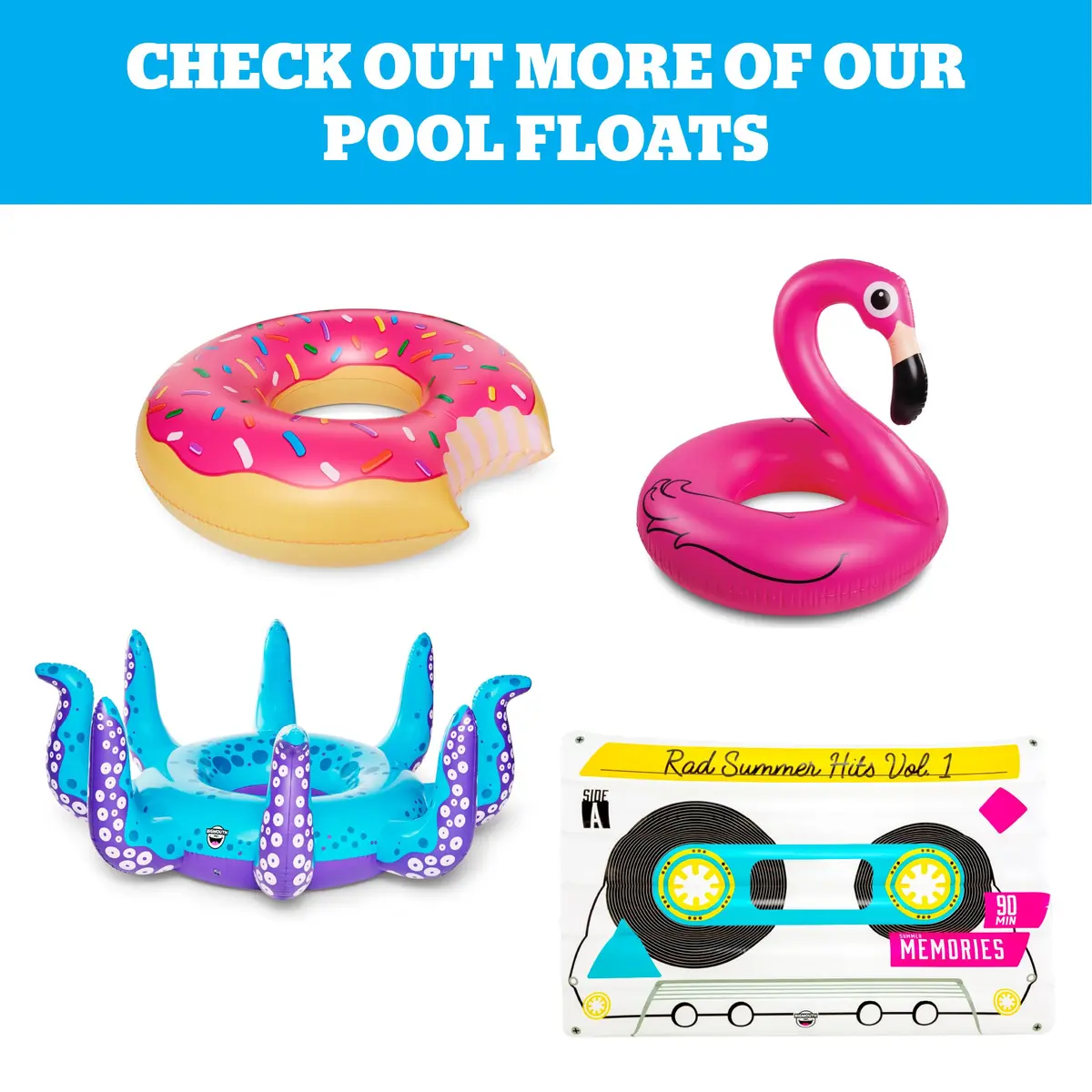 BigMouth Inc Giant Donkey Piñata Pool Float | Large Novelty Inflatable Swim Ring for Pool Parties - view 5