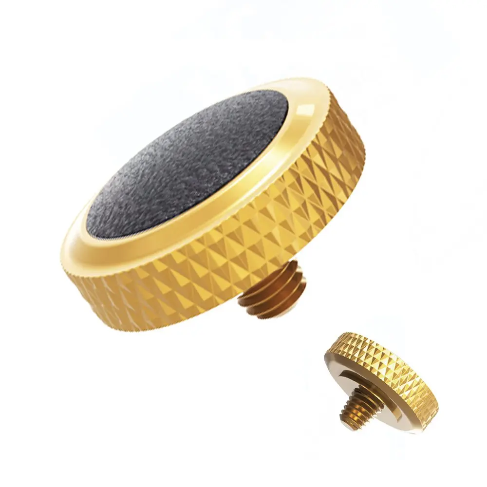 JJC Camera Soft Shutter Release Button for Fuji Fujifilm Leica Nikon Sony | Comfortable Copper & Leather - main product image