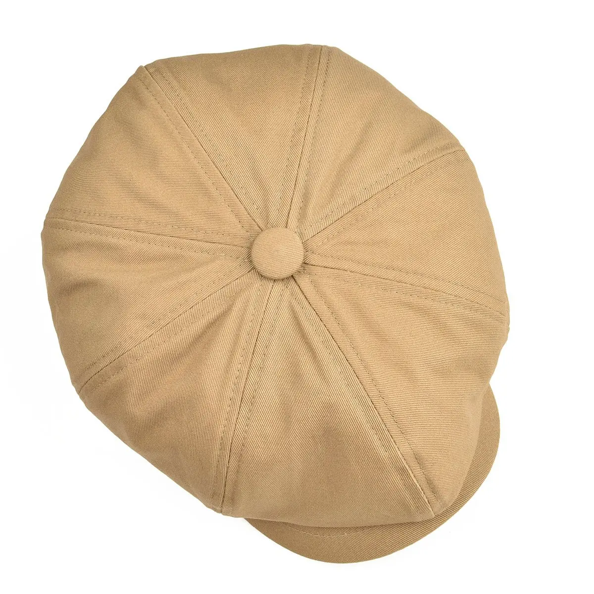BOTVELA Men's Newsboy Flat Cap 7 7/8 | 100% Cotton Vintage Style - view 5