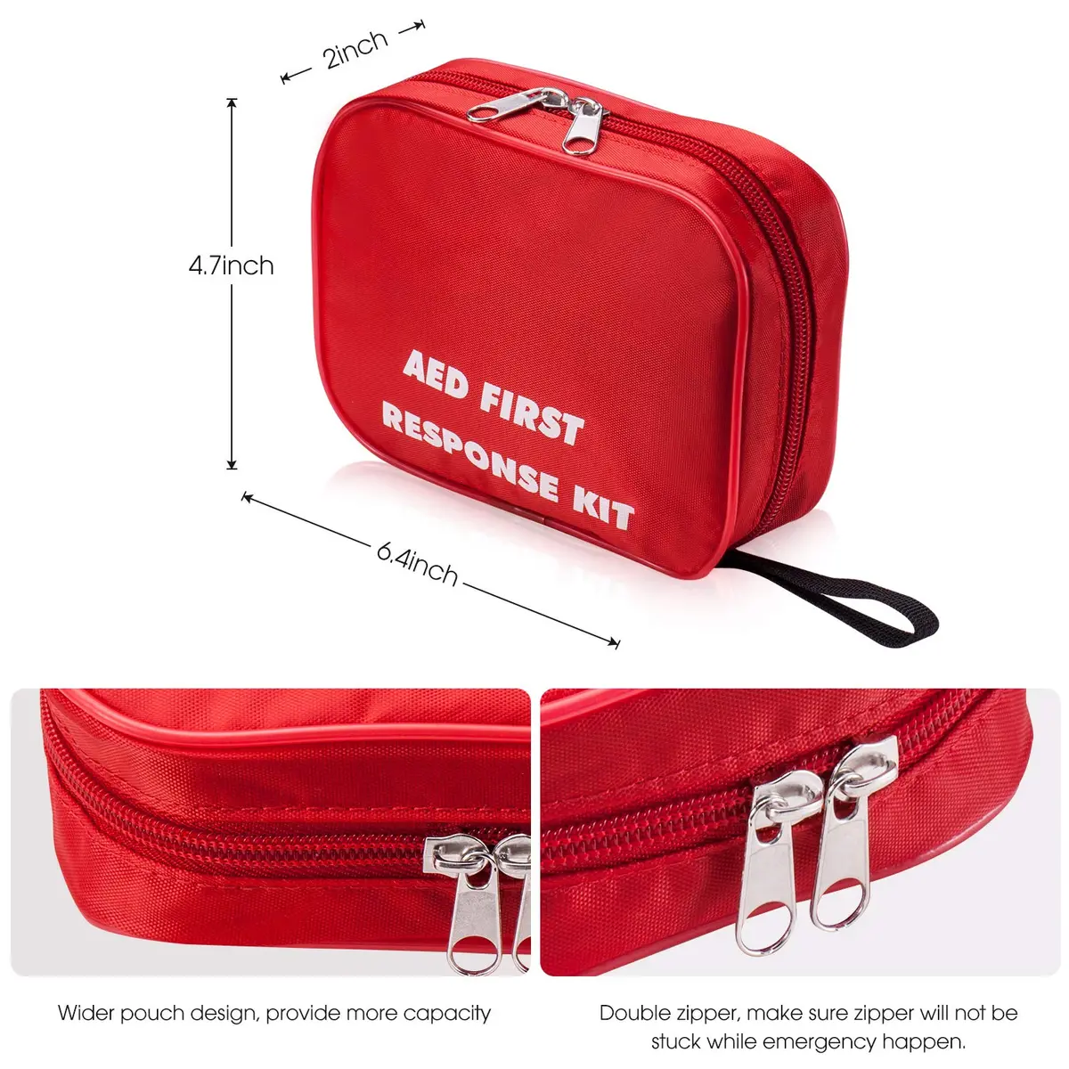 Medarchitect AED First Response Kit with CPR Mask, Gloves, Razor, Scissors, and Wipes | Essential for Emergency Preparedness - view 5
