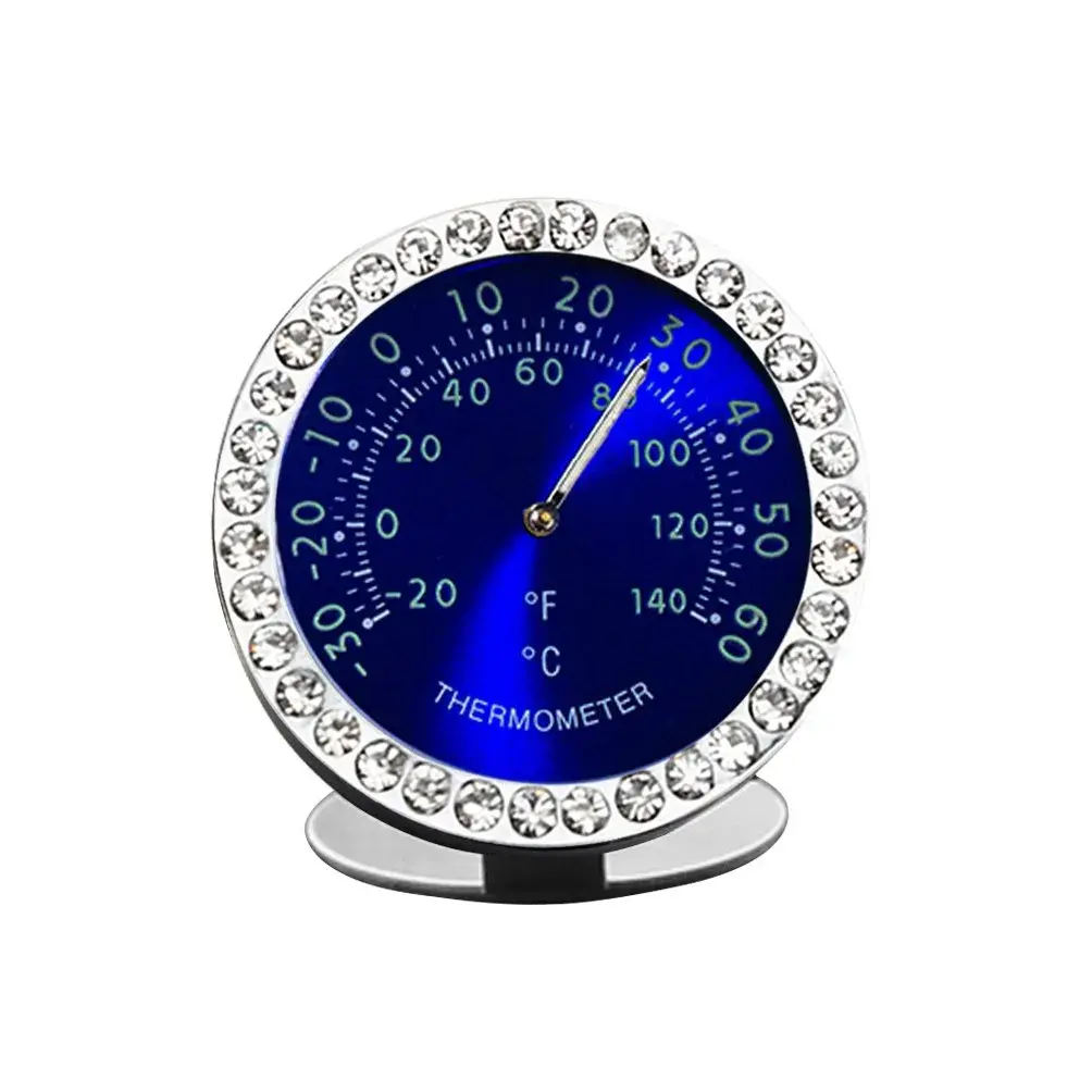 idain Mini Car Dashboard Thermometer - White | Temperature Indicator for Air Vent & Dashboard - main product image