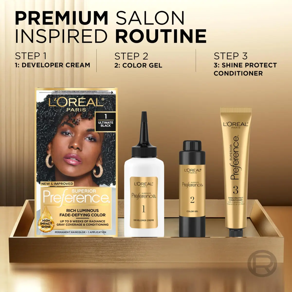 L'Oreal Paris Superior Preference Permanent Hair Color, Lightest Ash Blonde 9.5A, 2 Kits | Fade-Defying Shine Up to 9 Weeks - view 3