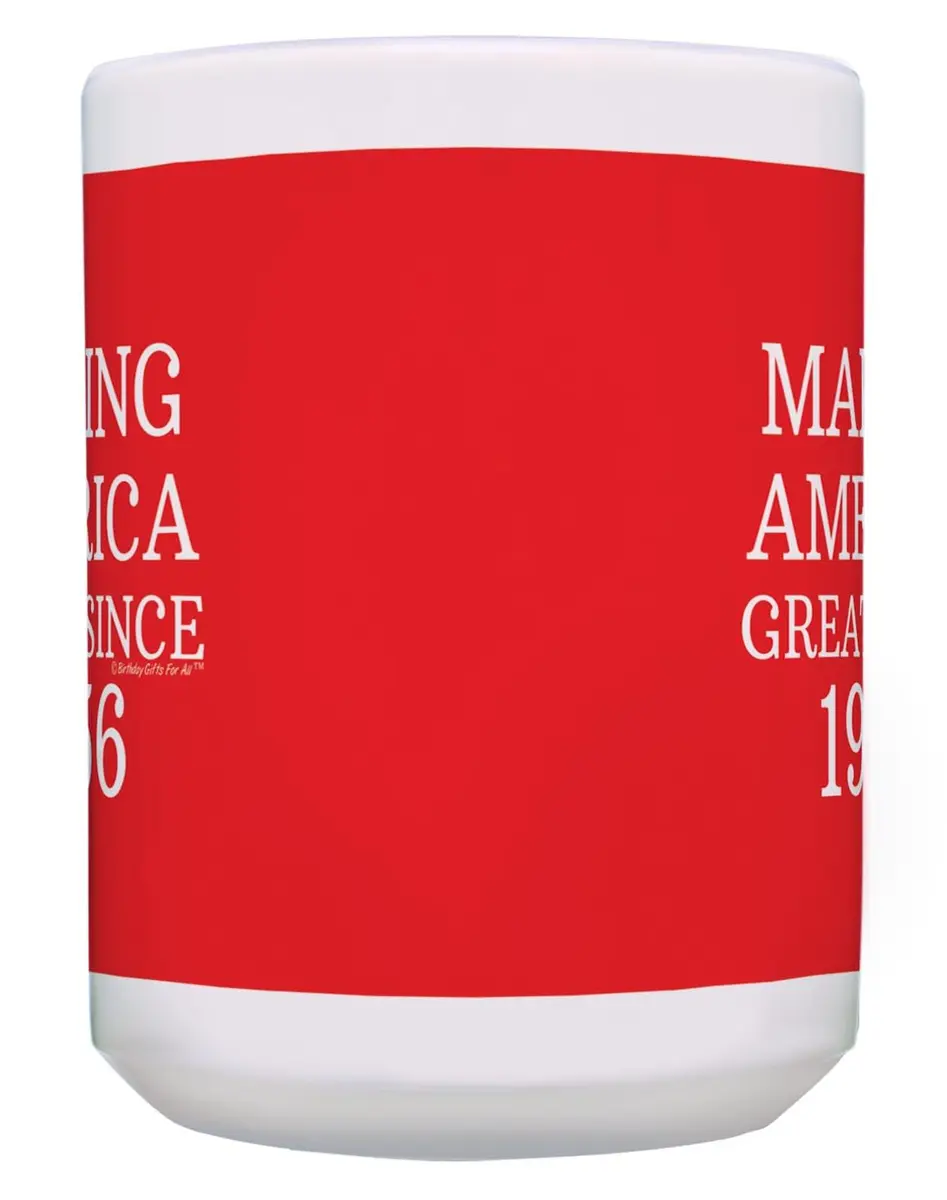 ThisWear Making America Great Since 1956 15oz Coffee Mug | Classic Red Ceramic Drinkware (70-120 chars) - view 7