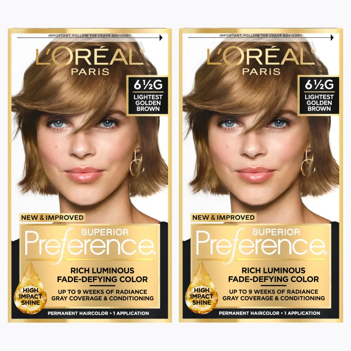 L'Oreal Paris Superior Preference Ultra Light Ash Brown Hair Color - Pack of 2 - main product image