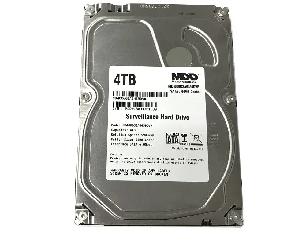 MDD MAXDIGITALDATA 4TB Internal Surveillance CCTV DVR Hard Drive | 5900RPM SATA 6.0Gb/s 3.5-inch - view 2