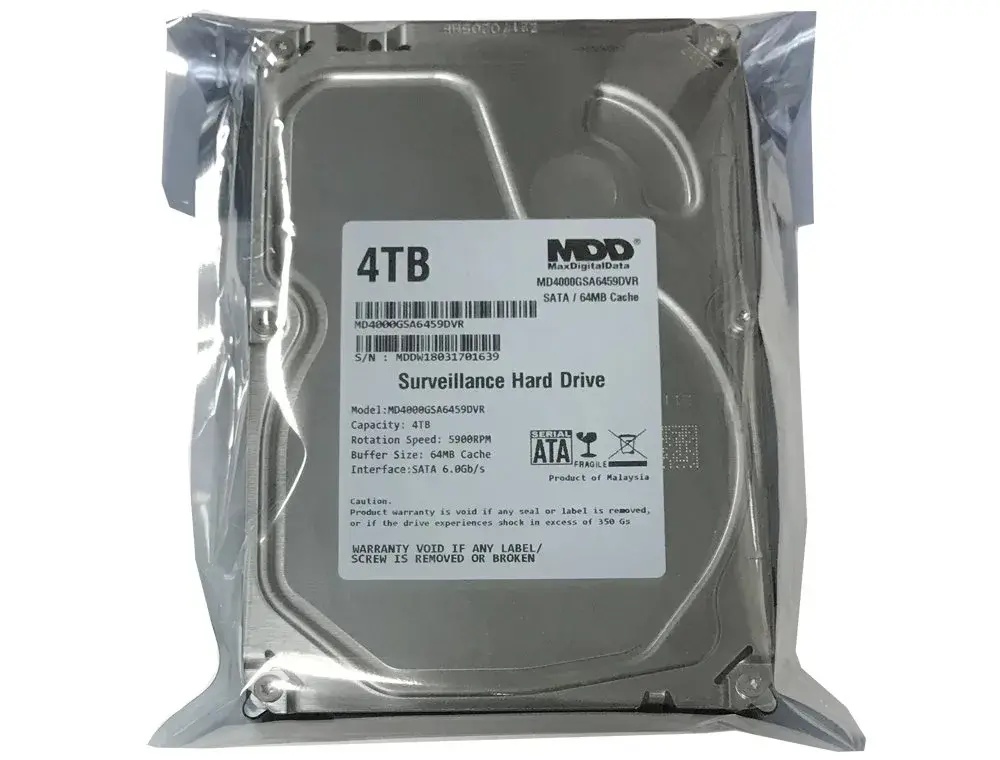 MDD MAXDIGITALDATA 4TB Internal Surveillance CCTV DVR Hard Drive | 5900RPM SATA 6.0Gb/s 3.5-inch - view 3