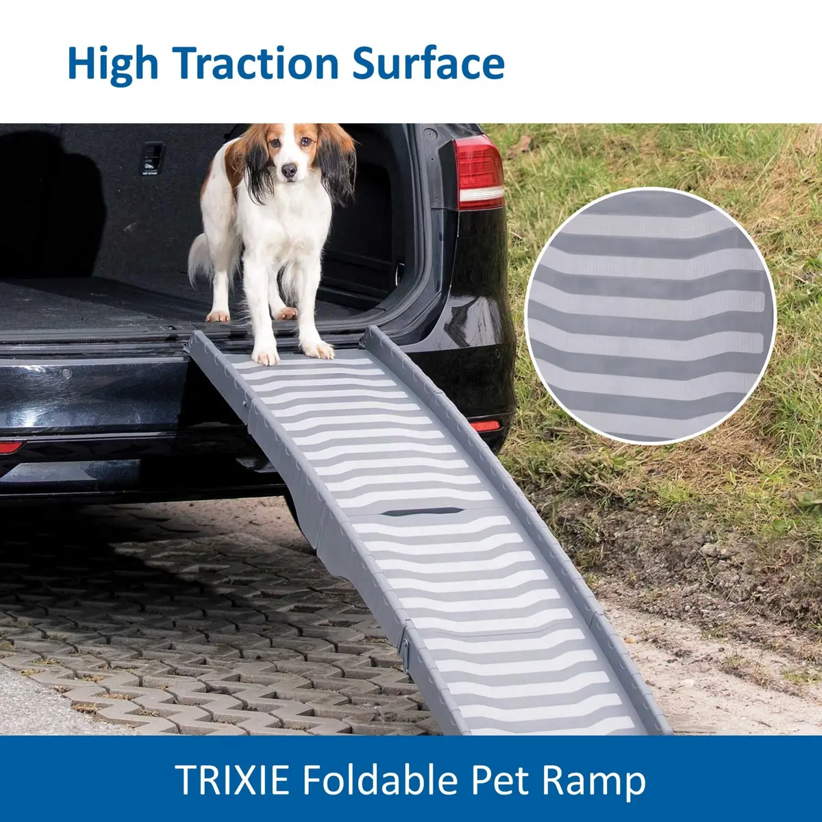 TRIXIE 59-in Pet Ramp for Small to Medium Dogs up to 55 lbs | Foldable & Lightweight, Non-slip Surface - view 6