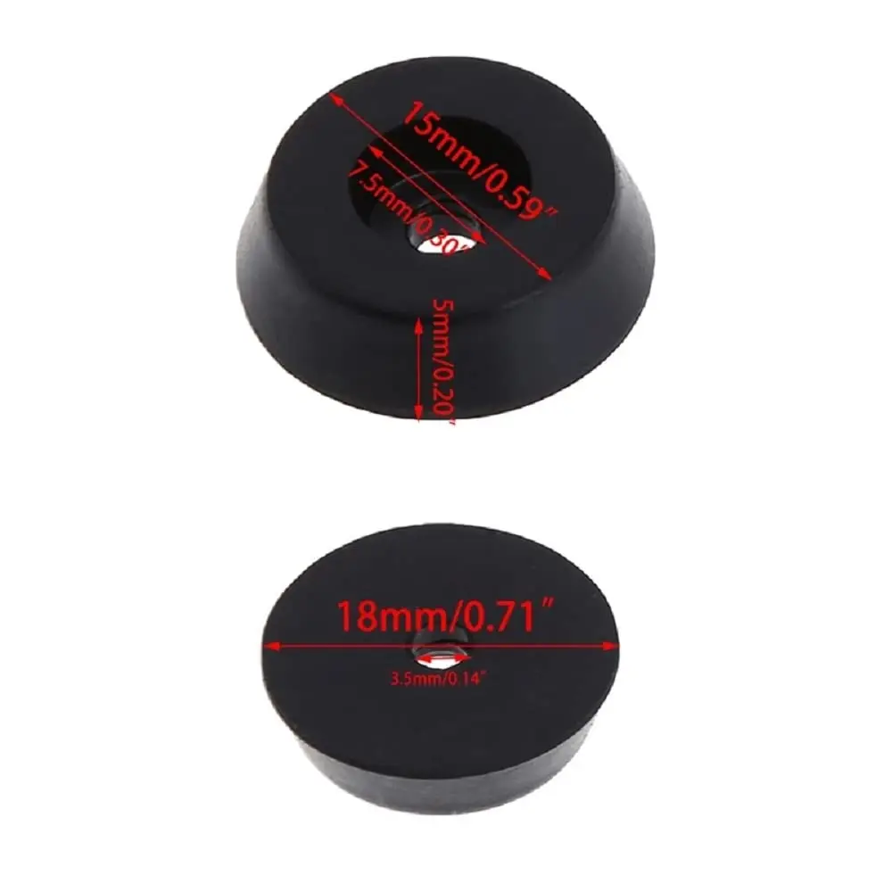 GOSONO Rubber Furniture Feet Pads 20pcs | Floor & Floorboard Protector (18x15x5mm) - view 2