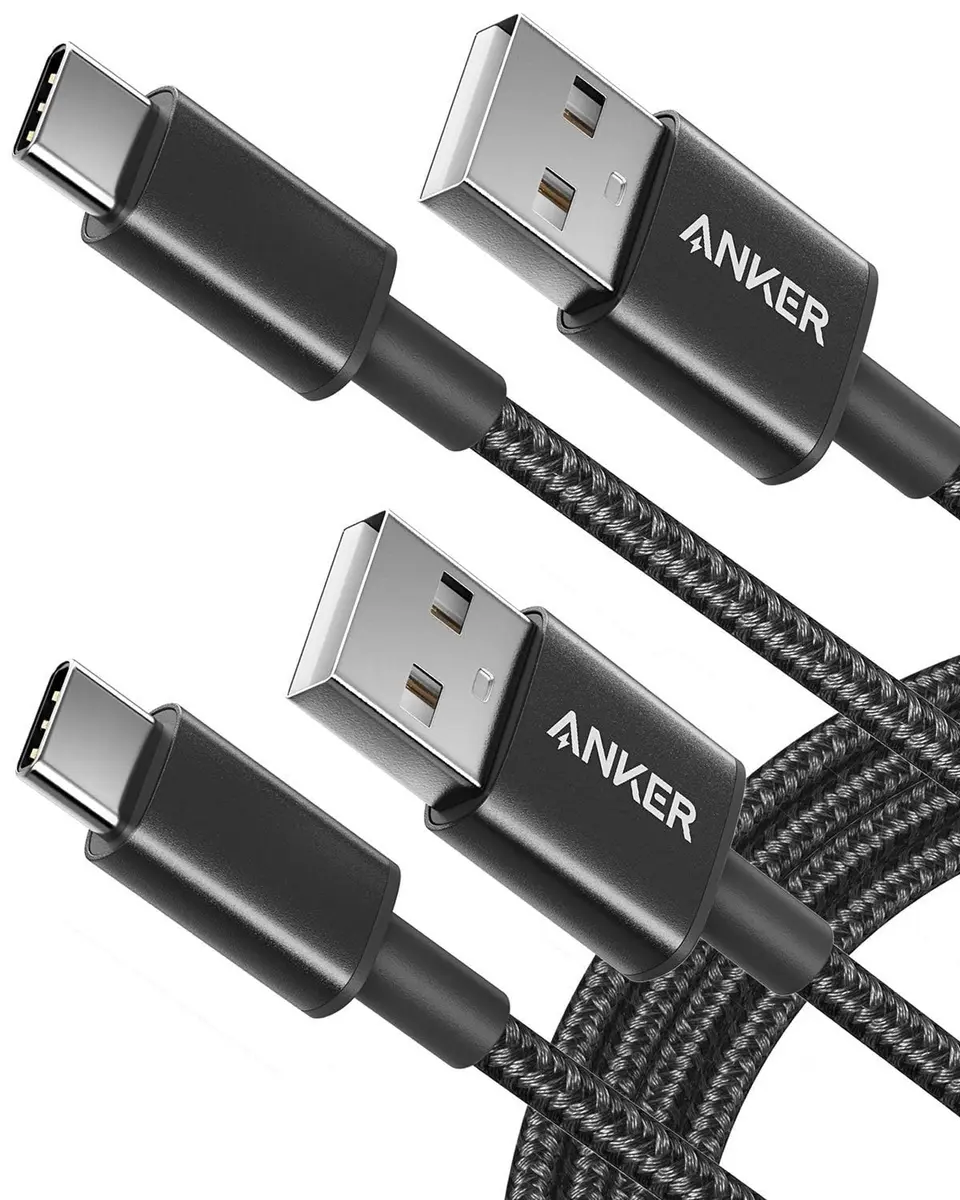 Anker USB A to USB C Cable 6 ft Black | Durable Nylon Sync & Charge Cable - main product image