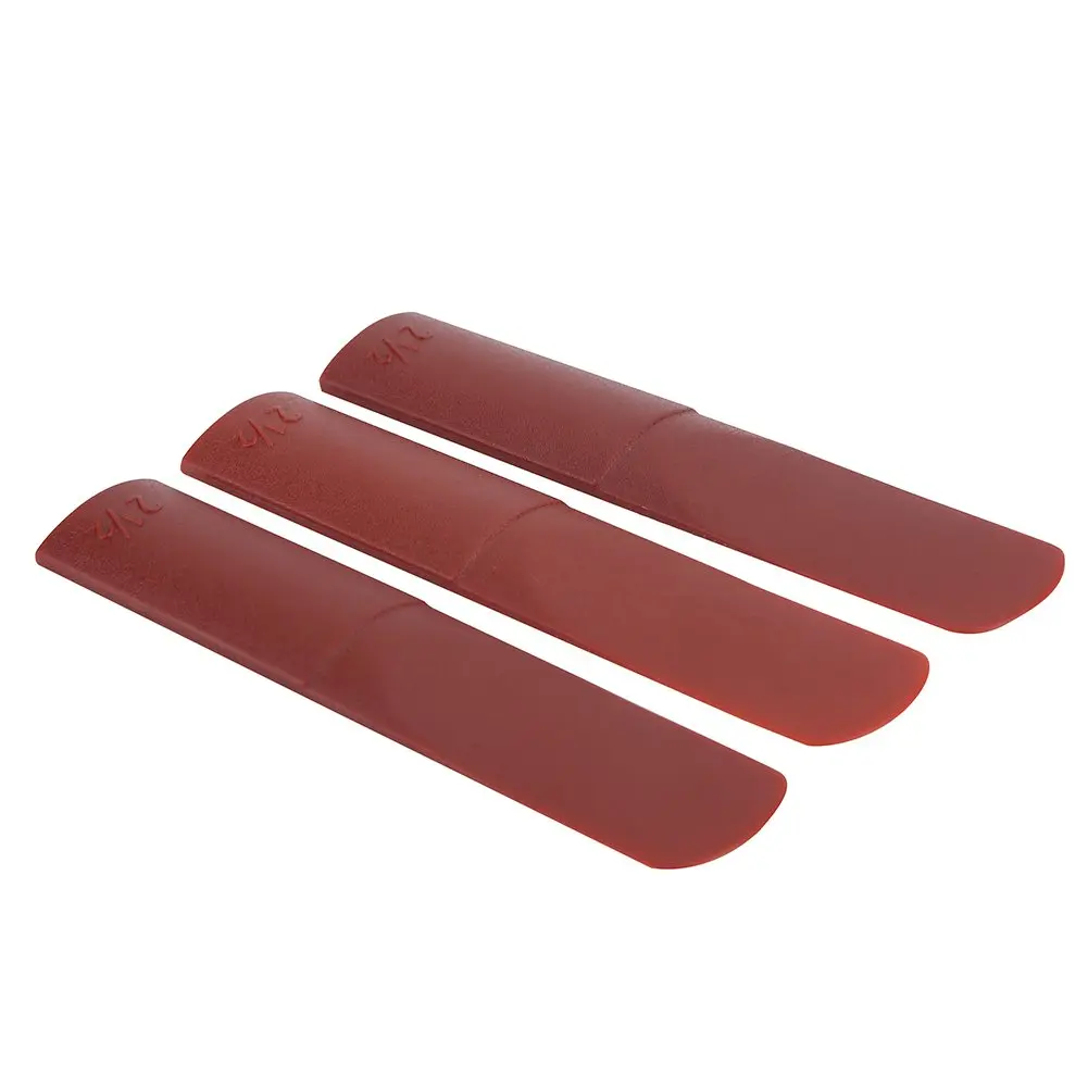 Tbest Red 3pcs Alto Saxophone Reeds Strength 2.5 | Resin Construction for Beginners - view 7