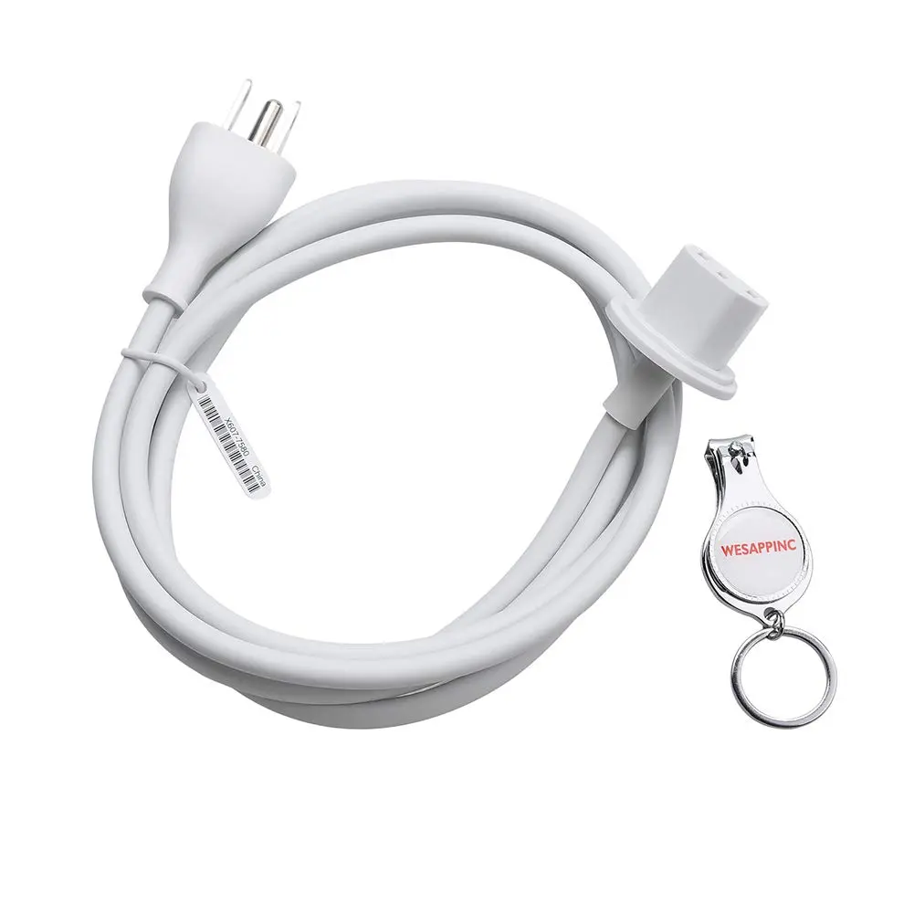 WESAPPINC White 1.83 m (6 ft) Replacement Power Cable for iMac G5 & Early Models | UL Listed - main product image